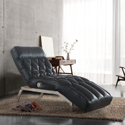 Μαύρο PU καθιστικών του Giovanni κρεβάτι καναπέδων σαλονιών μονίππων δέρματος διευθετήσιμο