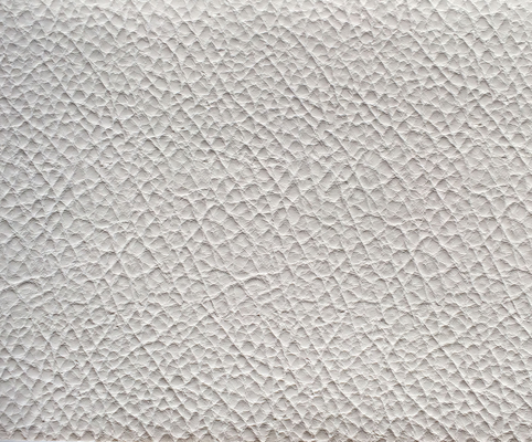 άσπρο ύφασμα ταπετσαριών δέρματος Faux σύστασης lichee, ομαλό δέρμα Faux για τον καναπέ