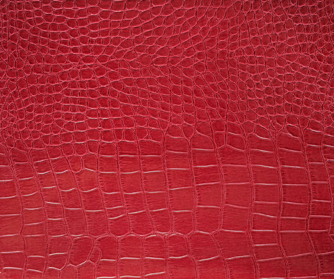 Βερνικωμένο ύφασμα δέρματος Faux σιταριού κροκοδείλων για τις τσάντες με το φωτεινό χρώμα