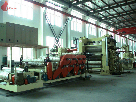 Ημερολογιακή μηχανή 4 PVC θέρμανσης πετρελαίου αντι λειαντικό ρόλων για την παραγωγή του επενδεδυμένου με καουτσούκ υφάσματος