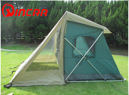 150D σκηνή υφάσματος της Οξφόρδης και Awning πράσινα 2.5m × 2m για τη στρατοπέδευση