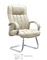 καφετιά PU συνθετική καρέκλα γραφείων δέρματος χωρίς ρόδες WG8355